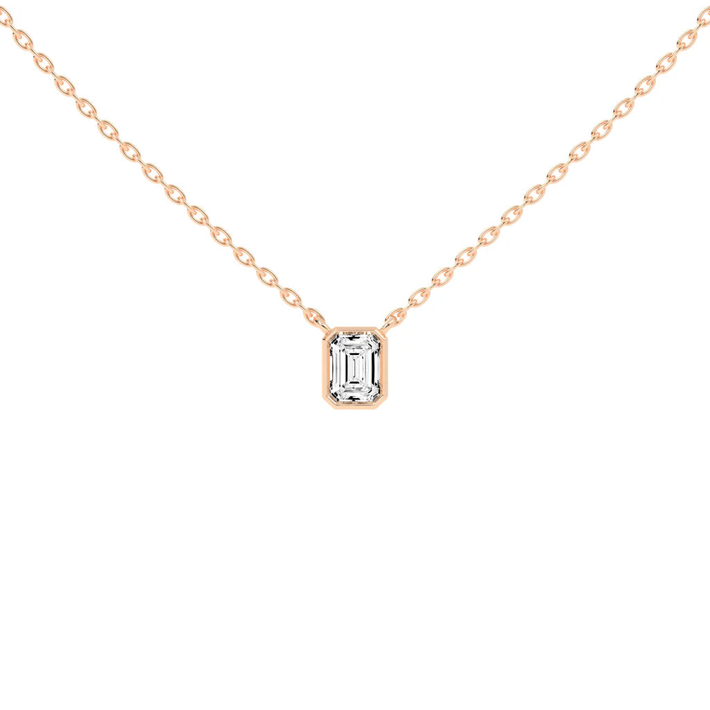 Emerald Solitaire Pendant