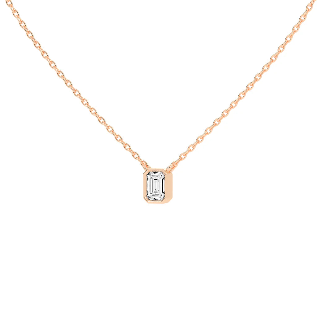 Emerald Solitaire Pendant