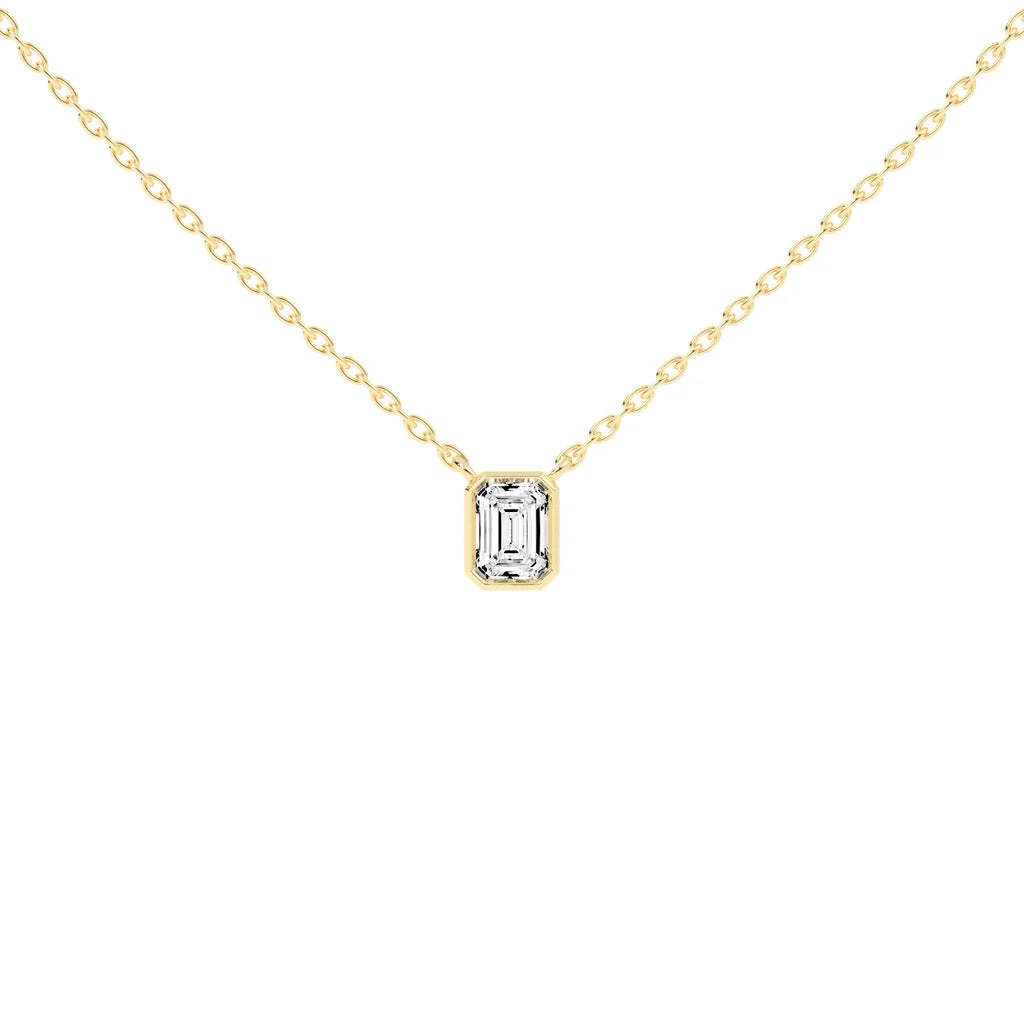 Emerald Solitaire Pendant