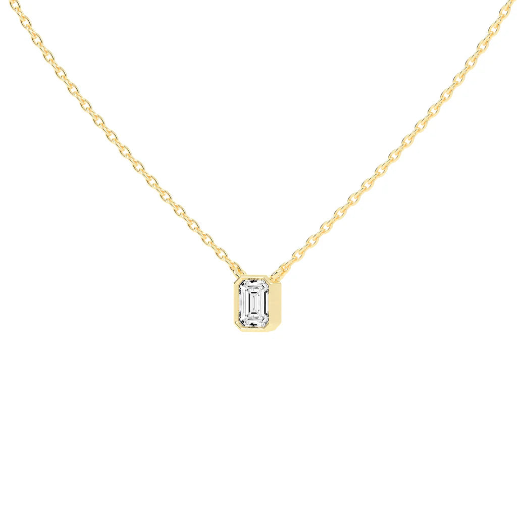 Emerald Solitaire Pendant