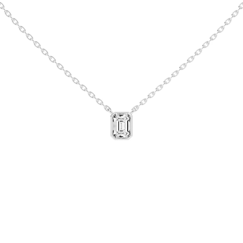 Emerald Solitaire Pendant