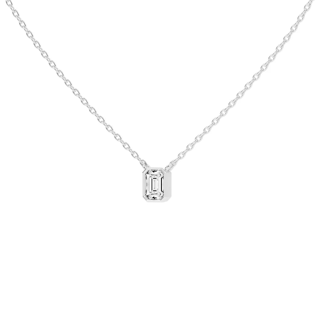 Emerald Solitaire Pendant