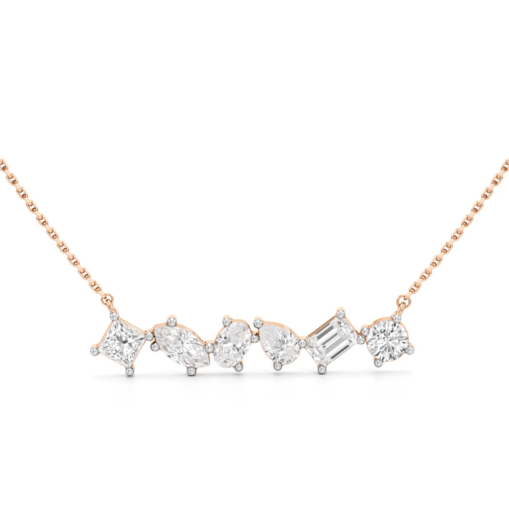6 Shape bar Necklace