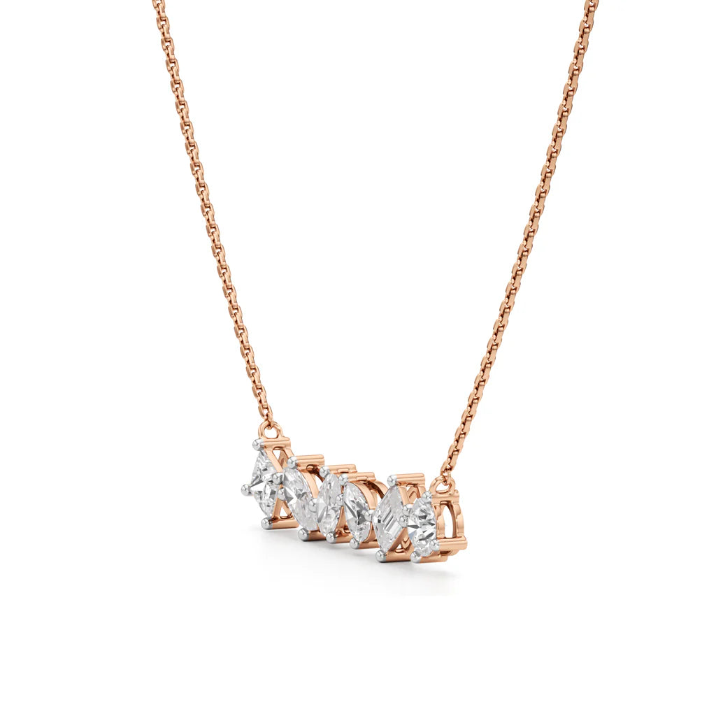 6 Shape bar Necklace