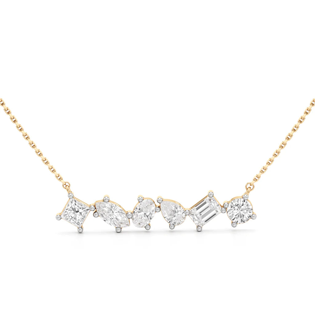 6 Shape bar Necklace