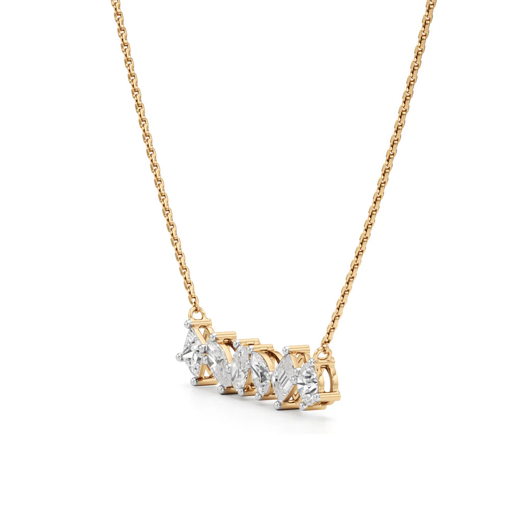 6 Shape bar Necklace