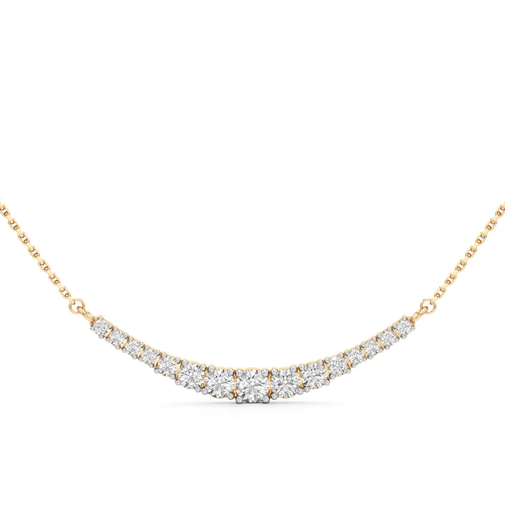Curve Diamond Necklace