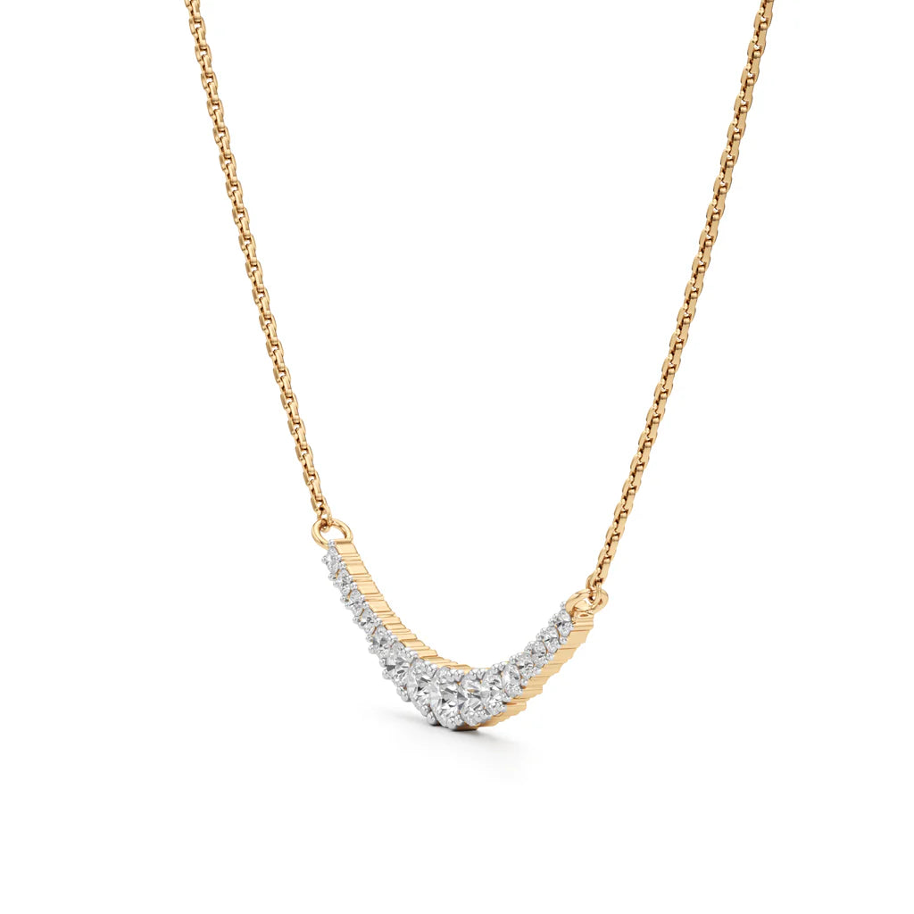 Curve Diamond Necklace