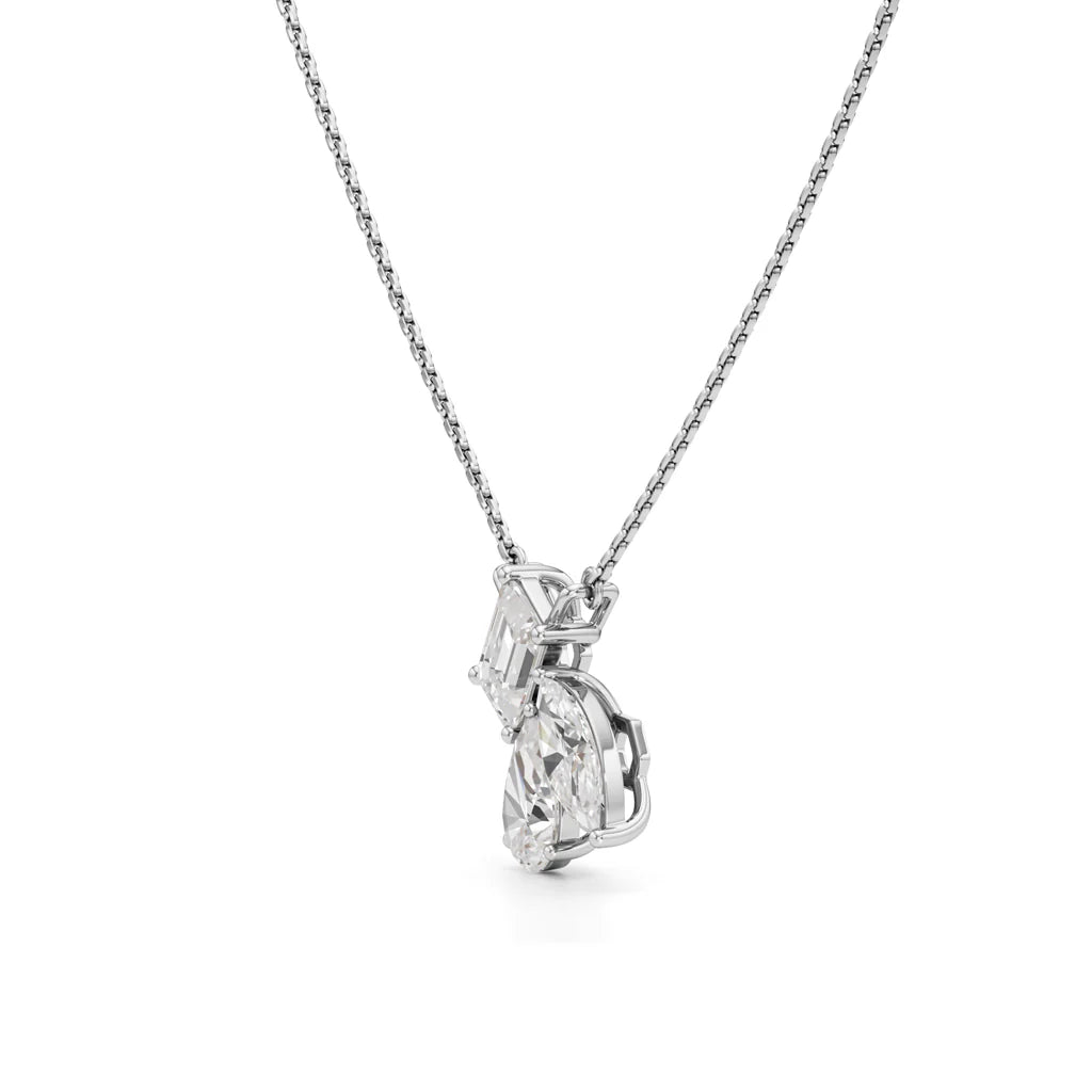 Trio Cut Diamond Necklace