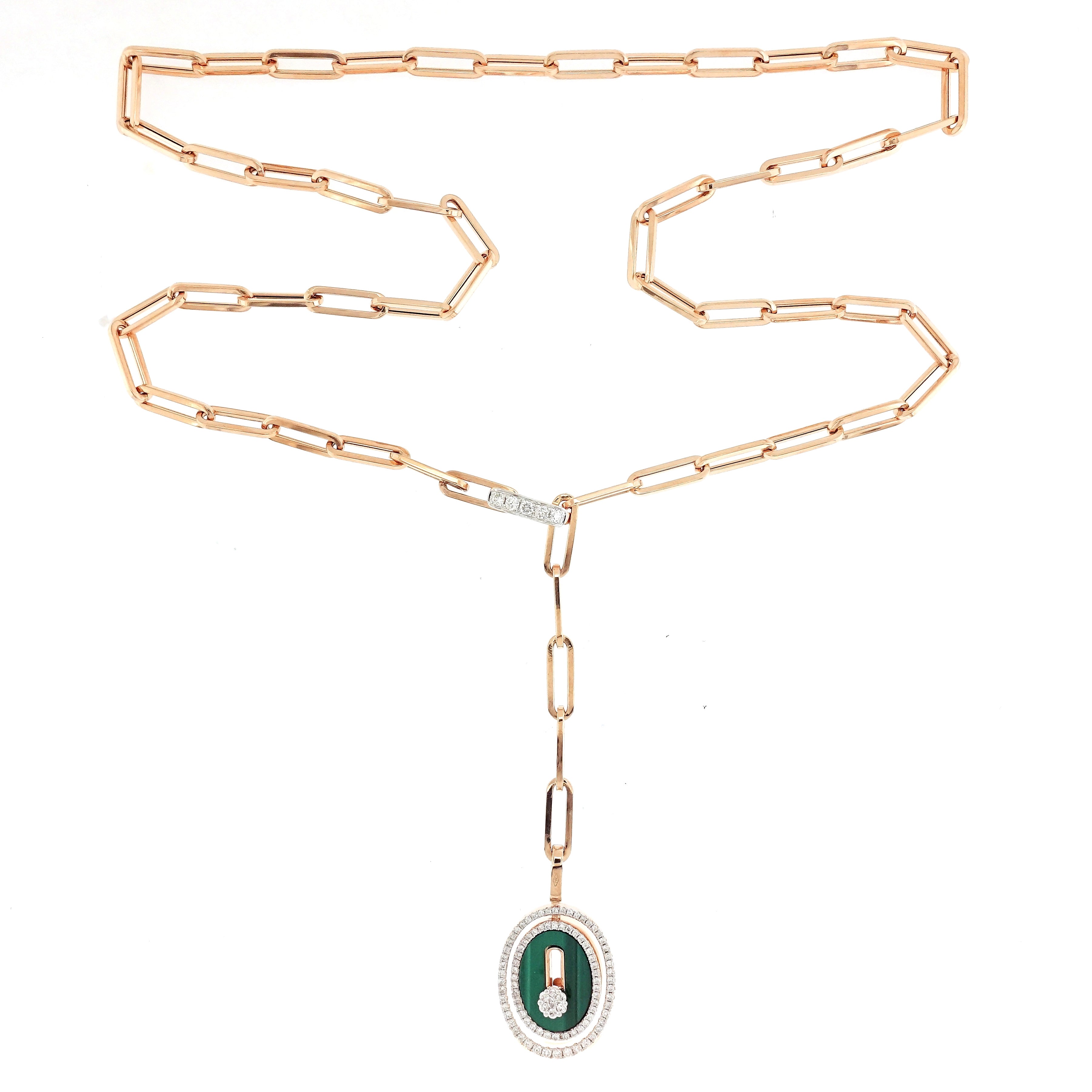 Malachite and Mother of Pearl Necklace