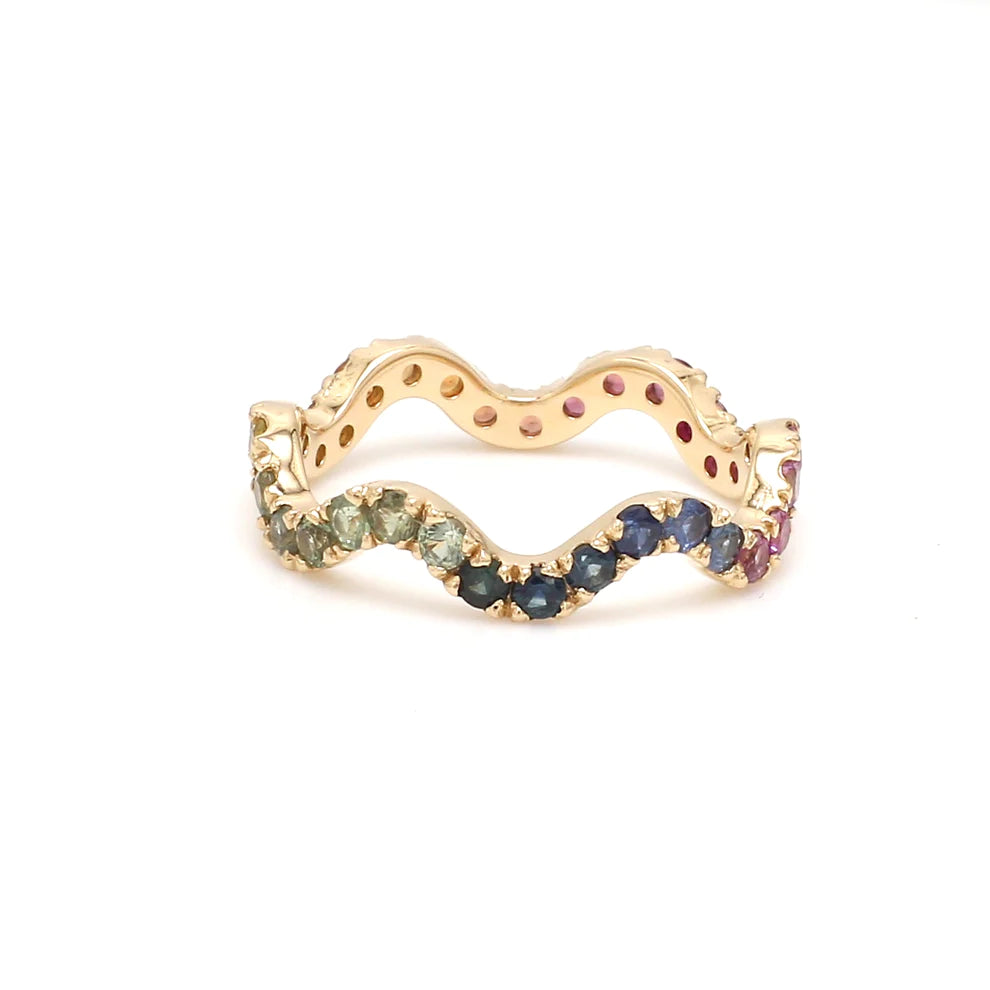 Rainbow Wave Ring