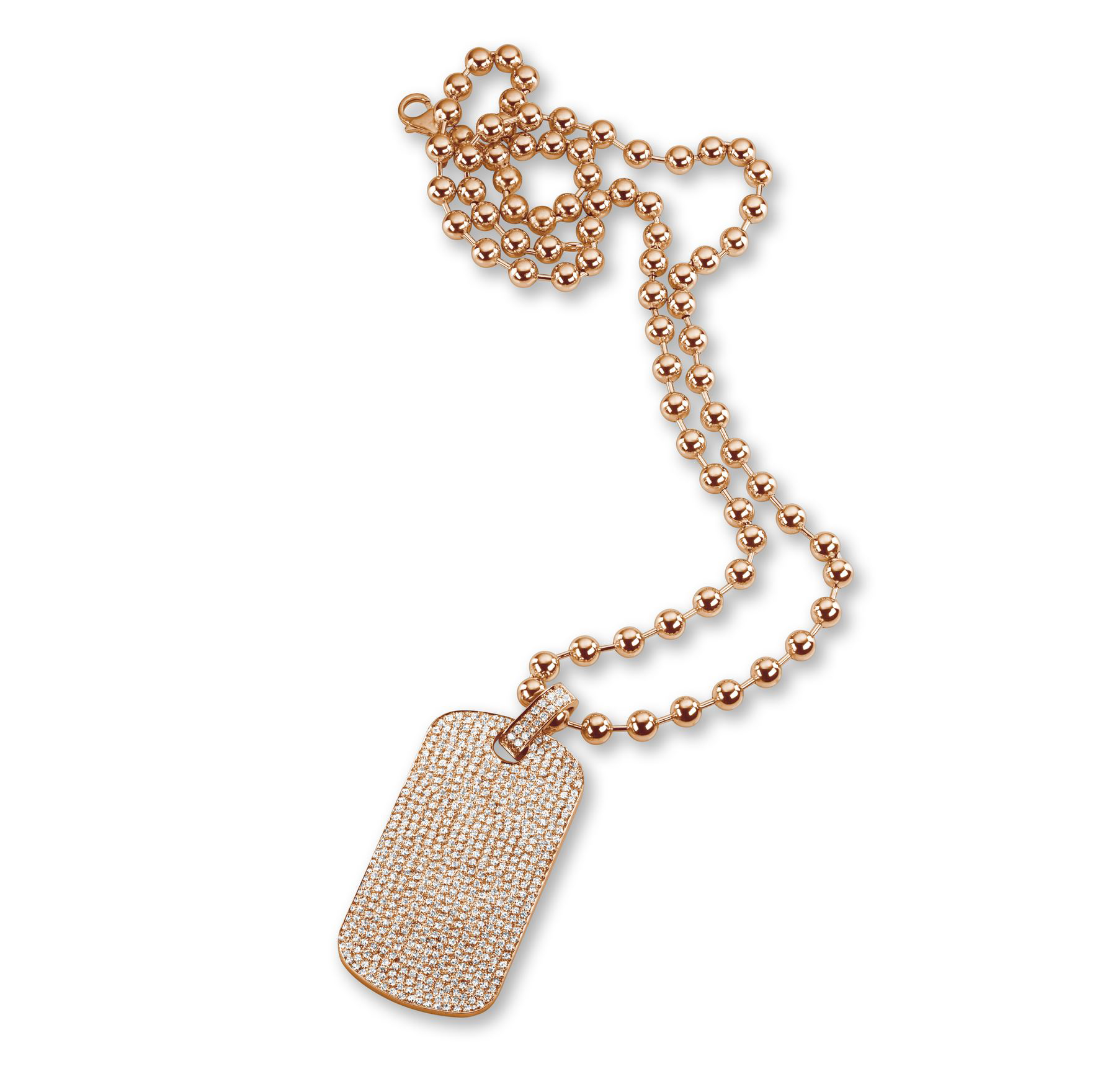 Army plate  diamond chain