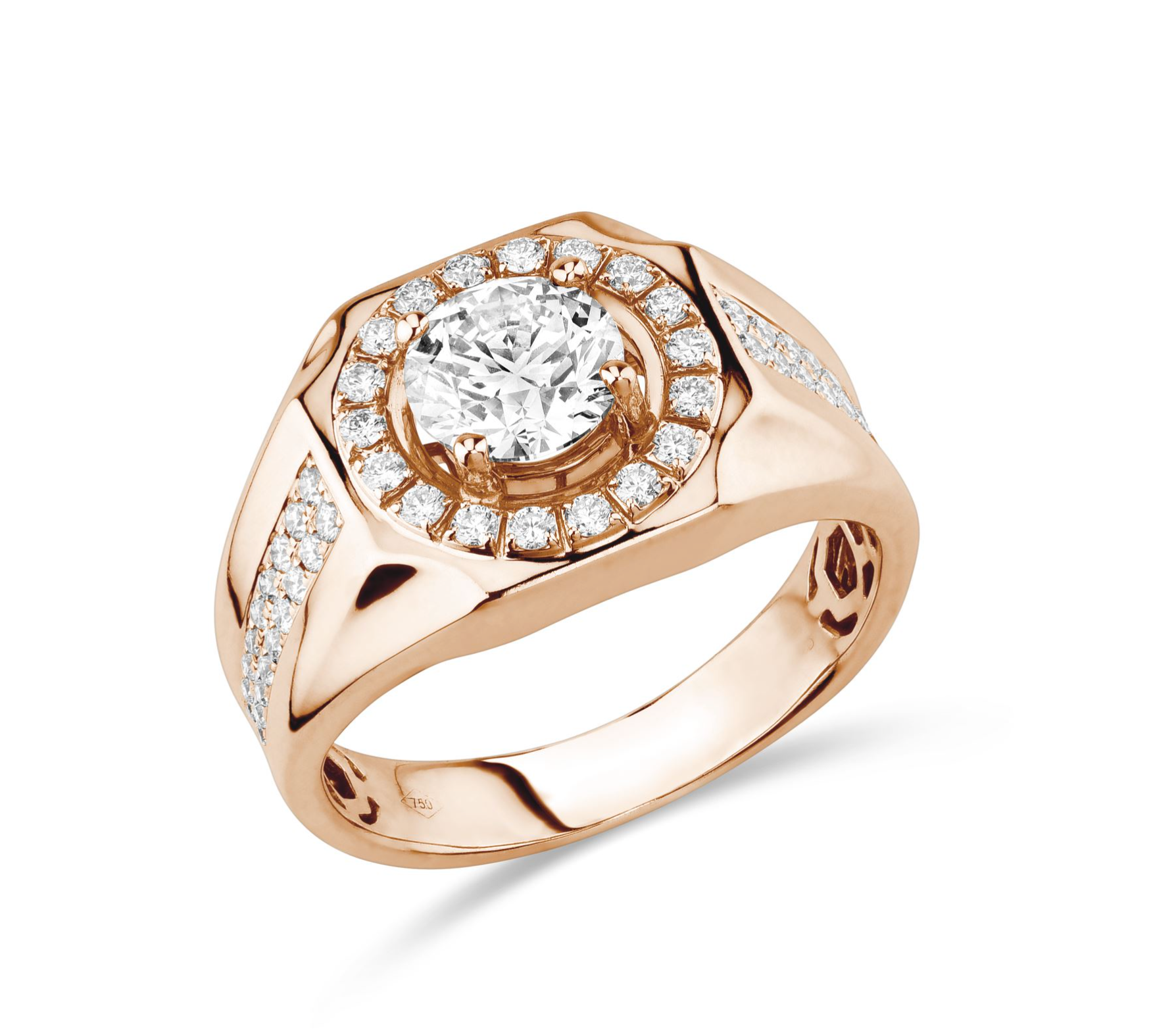 Signet diamond ring