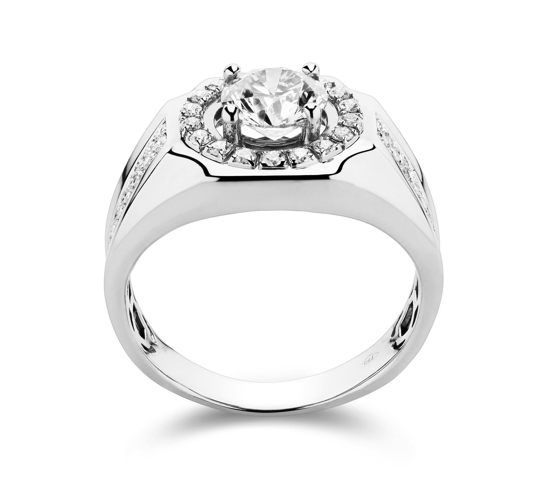 Signet diamond ring