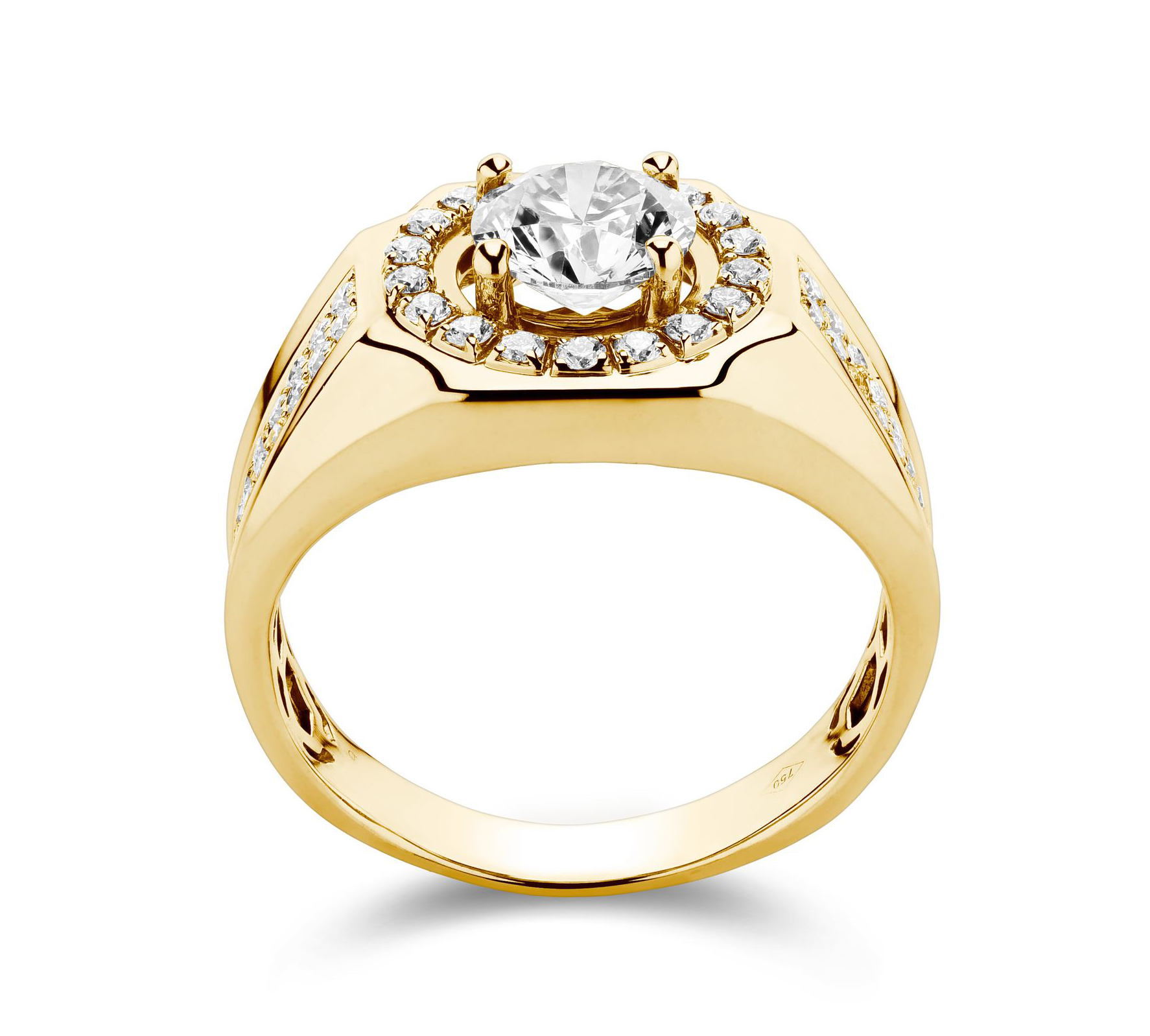 Signet diamond ring