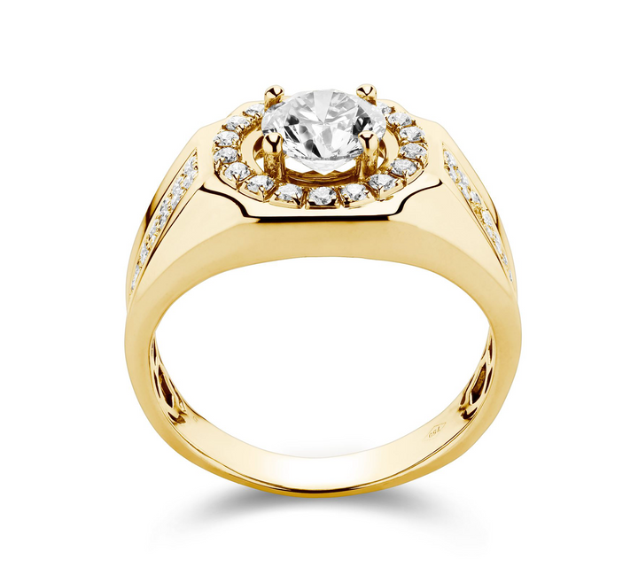 Signet diamond ring