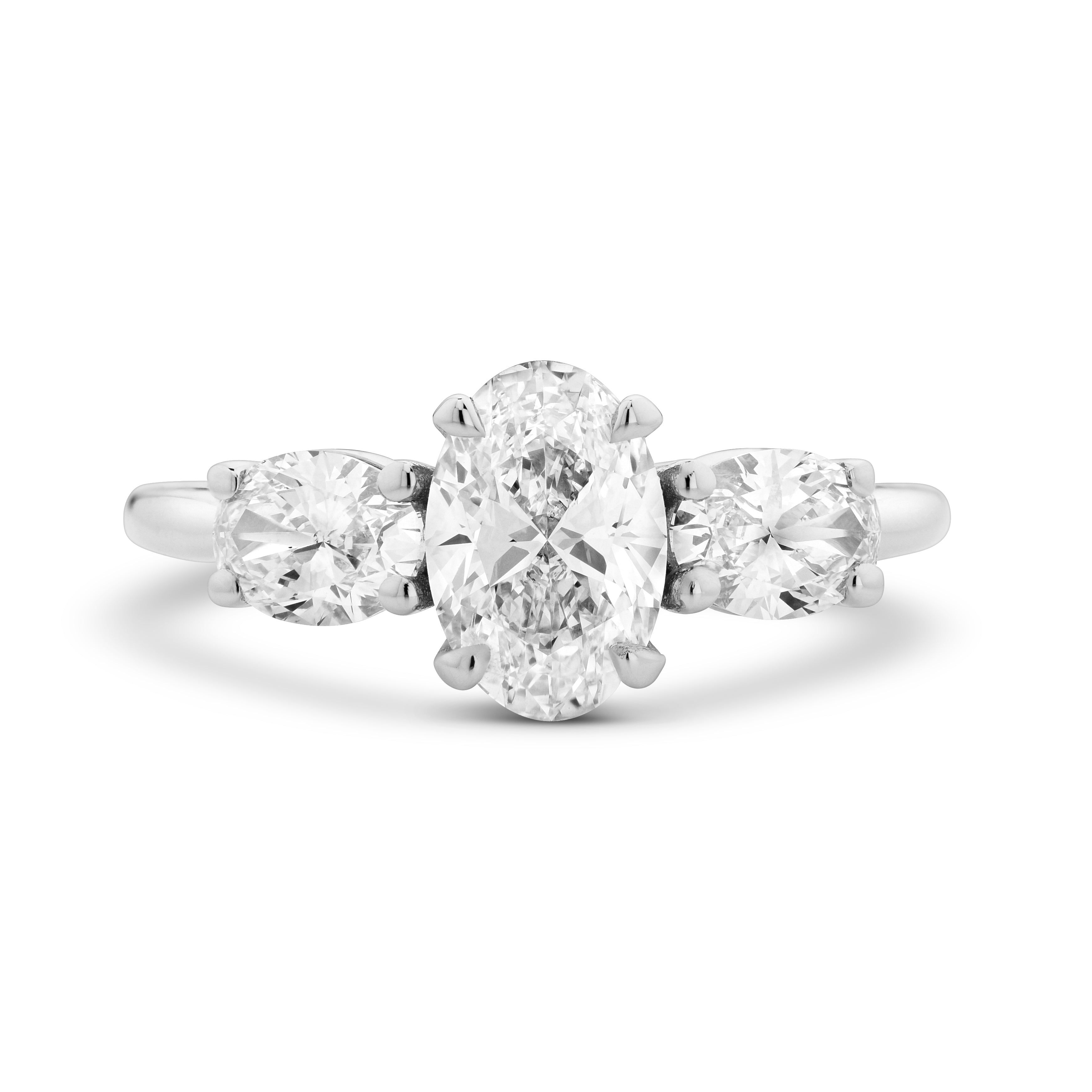 Oval cut diamond ring