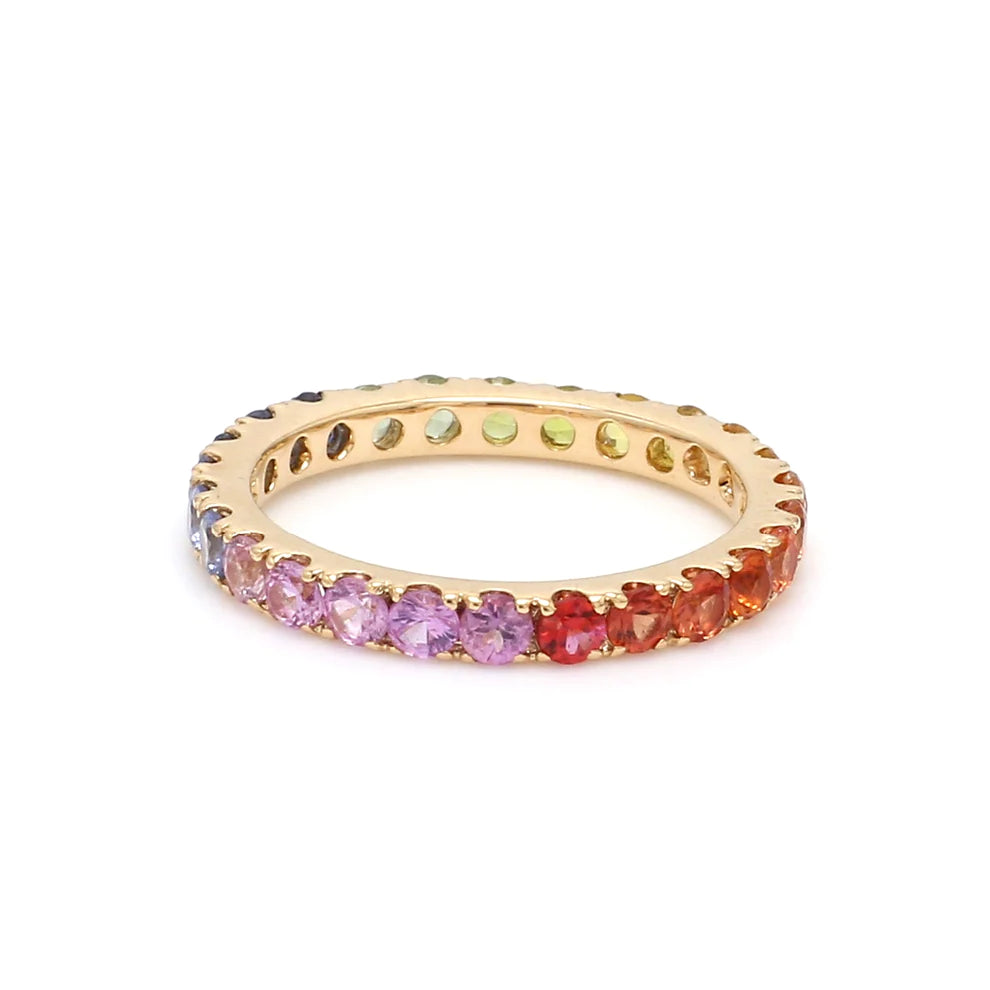 Rainbow Saffier Ring