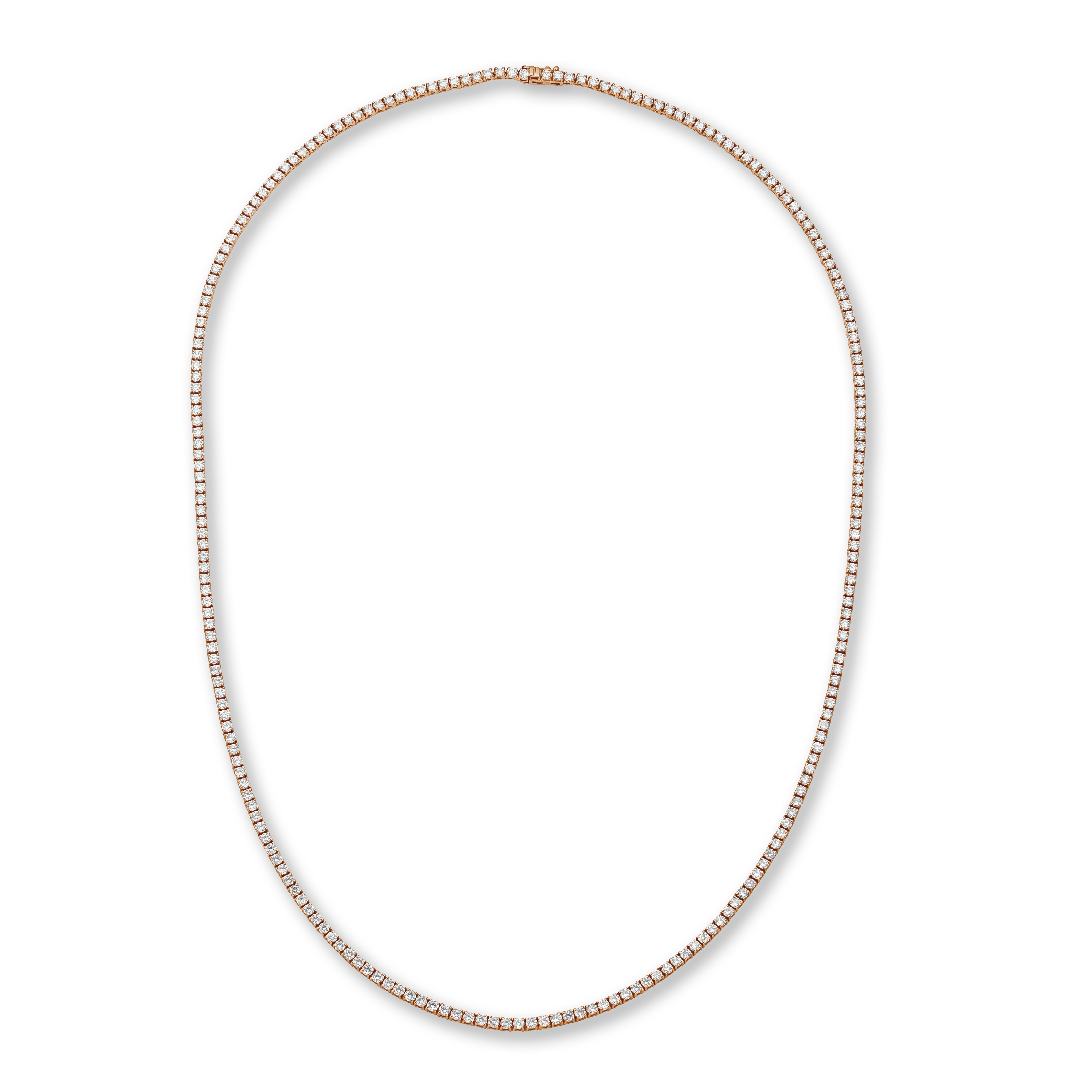 Tennis diamond necklace