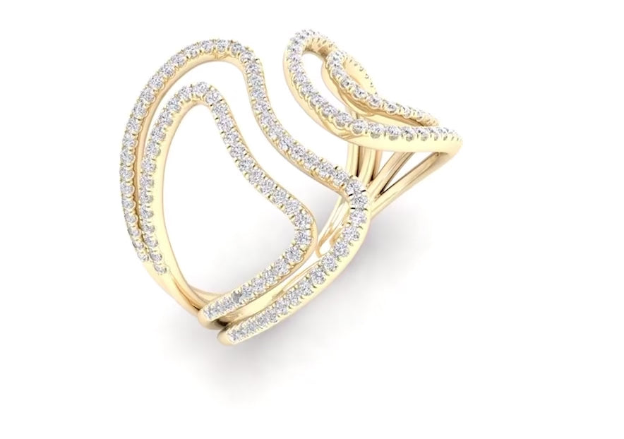 ROUND DIAMOND COVE RING