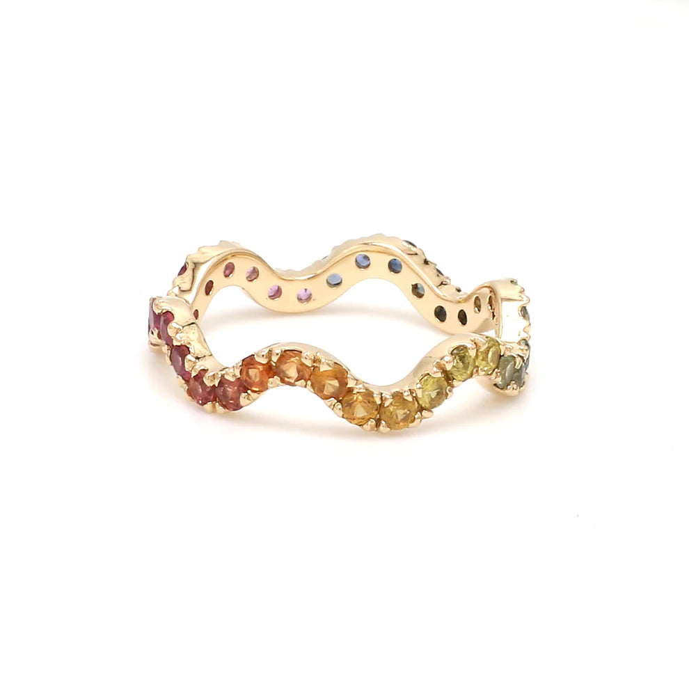 Rainbow Wave Ring